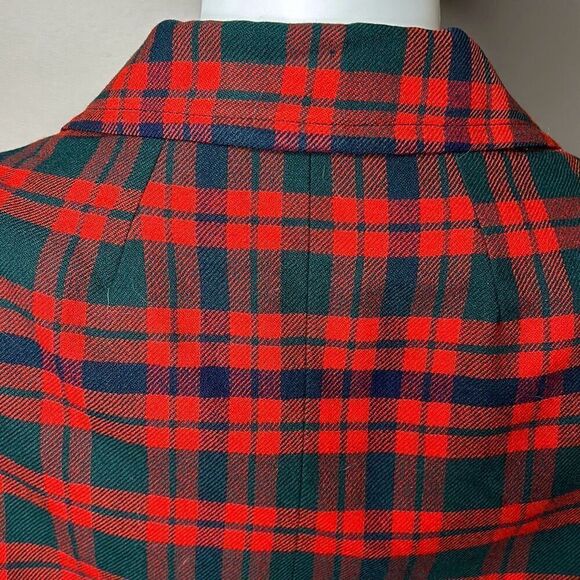 Vintage Clayton Tailors Plaid Wool Blazer Skirt Set - Picture 8 of 16